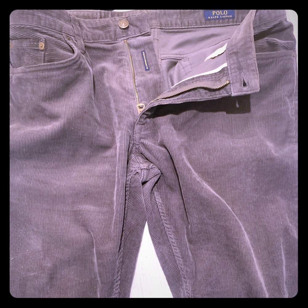 Ralph Lauren Grey Corduroy pants, Spring 33 x. 30